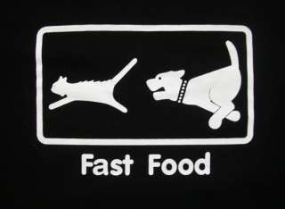 Mens Funny Fast Food Logo Print TShirt Retro Large New  