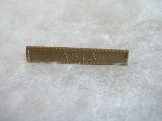   WWII NAVY / MARINE ASIA BAR WITH ROPE BORDER FOR MEDAL  