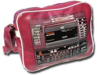 CT02 Radio Tasche Musik Handtasche vintage Retro Lila  