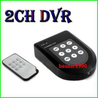Mini 2 CH CCTV Motion SD CARD DVR Security System  