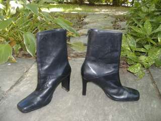 MYSTERIOUS! Designer BRAZILIAN Sleek Black Ankle Boots  