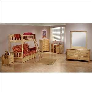  Twin / Futon New Energy Spice Natural Twin Over Futon Bunk 
