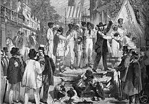 USA   VIRGINIA   RICHMOND   SLAVE SALE AT AUCTION  1861  