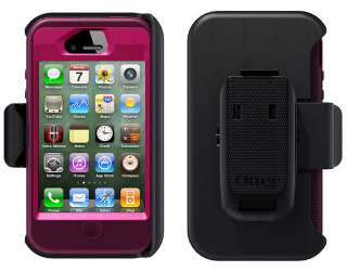 Otterbox Defender Series iPhone4 4S Case Peony Pink Deep Plum Purple 