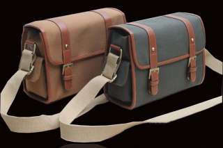   Vintage Canvas DSLR Camera Bag Cross Body Messenger Bag 2 Color/Size