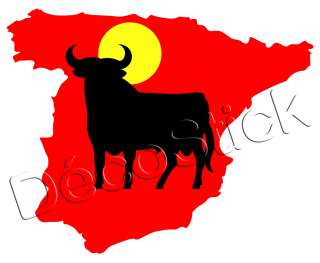  Sticker   Toro Taureau Espagne España Autocollant Neuf
