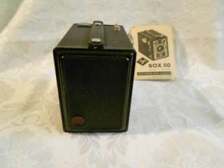 Vintage AGFA Synchro Box Camera & Manual  