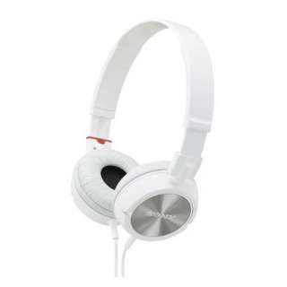 Sony ZX300 MDR / Over Ear Fashionable Monitor Style Headphones White 
