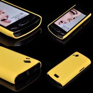 JAUNE COQUE STYLE PERFOREE pour SAMSUNG WAVE 2 S8530 + FILM   HOUSSE 