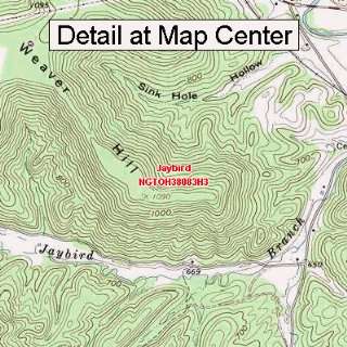   Quadrangle Map   Jaybird, Ohio (Folded/Waterproof)