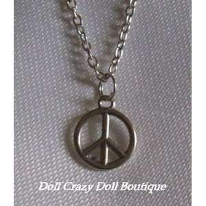   : New PEACE SIGN Doll Necklace for American Girl Dolls: Toys & Games