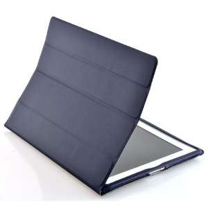  ATC Dark Blue Apple iPad 2 PU leather Smart case for all 