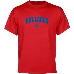 NCAA Fresno State Bulldogs Red Mascot Arch T shirt  Sports 