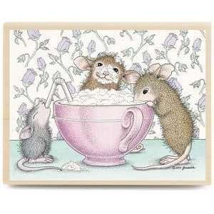   Mouse Wood Mounted Rubber Stamp Mice Capuccino Arts, Crafts & Sewing