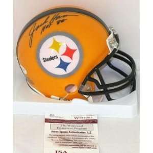 Jack Ham Signed Mini Helmet   Yellow HOF 88 JSA   Autographed NFL Mini 