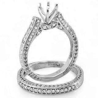   Rose Gold Diamond Semi Mount Engagement Ring DivaDiamonds Jewelry