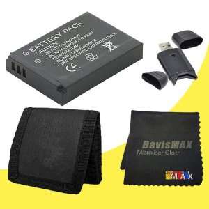  EL20 Replacement Lithium Ion Battery + SDHC Card USB Reader + Memory 