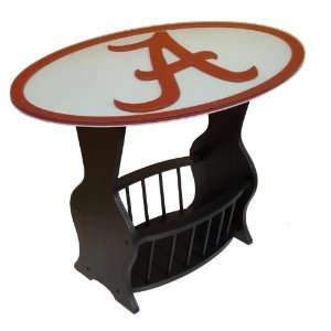   Fan Creations Alabama Crimson Tide Glass End Table