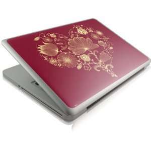  Flowery Burgundy Heart skin for Apple Macbook Pro 13 