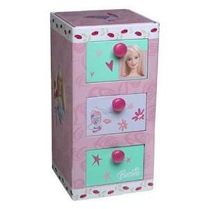 Barbie 3 Drawer Tin Jewelry Box  Toys & Games