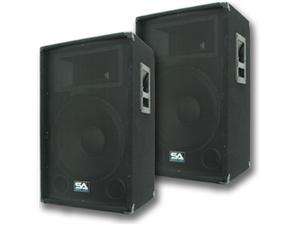   Seismic Audio   Two 15 PA/DJ Speaker Cabinets or 15 Floor Monitor