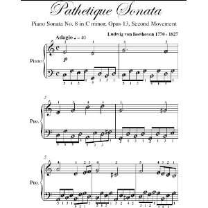  Pathetique Sonata 2nd Movement Beethoven Easiest Piano 