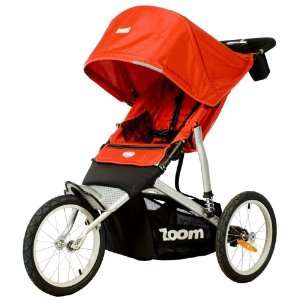 Joovy Zoom ATS Fixed Wheel Jogging Stroller, Red Baby