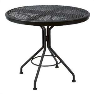  Mesh Top Contract Round Bistro Table Finish Hazelnut 