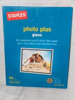 Photo Plus Paper 8 1/2 x 11 Gloss 250 Sheets 64 pound  