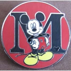  Disney Collector Pin Hidden Mickey Alphabet Pin M Is 