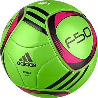 Adidas F50 X Ite Soccer Ball, Macaw Green/Black/Radiant Pink, 5 by 
