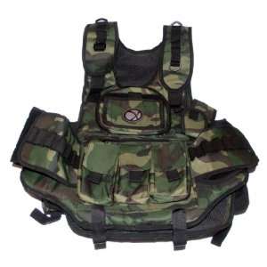 GXG Army Swat Paintball Airsoft Tactical Vest Camo:  Sports 