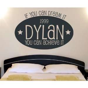  Dream Big Wall Decal Size: 38 H x 55 W, Color of Graphic 