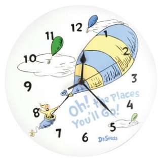 Dr Seuss Oh the Places Clock.Opens in a new window