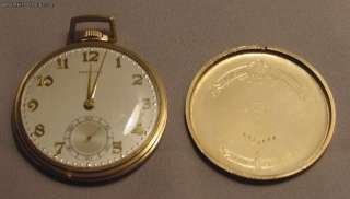 Antique Hamilton 21 Jewels 14k Open Face Pocket Watch  