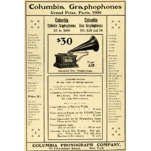   Phonograph Antique Record Player NY   Original Print Ad Home
