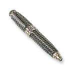 New Crystal Black Ball point Pen Office Accessory Made with Swarovski 