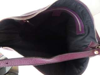 Authentic Gucci GG Tom Ford Era Blondie Collection Purple Leather Hobo 