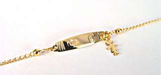 You are bidding on a beautiful Baby Gold Filled 18k Bracelet. This 