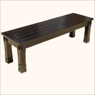 Solid Wood Entry Hall Patio Backless Bench Garden Outdoor Furniture 