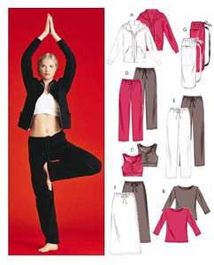 Yoga Exercise Workout Suit Clothes Sweats Bag PATTERN  