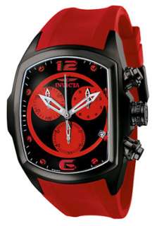 Invicta Mens Lupah Revolution 6728 Black & Red Chronograph Watch 