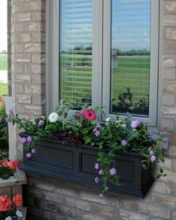   Mayne Fairfield 36 Window Box Outdoor Flower Planter   Black  