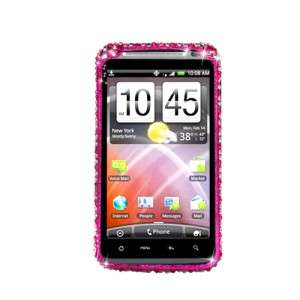 HTC 6400 THUNDER BOLT LUXURY CRYSTAL CASE Pearl Pink Skin Bling Cover 