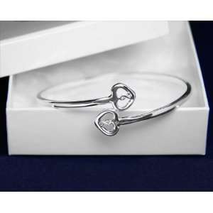   Support Awareness Tiffany Bangle Bracelet Silver Brand new in Gift Box