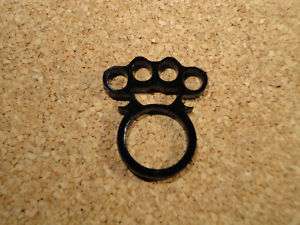 BRASS KNUCKLE DUSTER HIPSTER EMO PUNK RINGS SZ #5   #16  