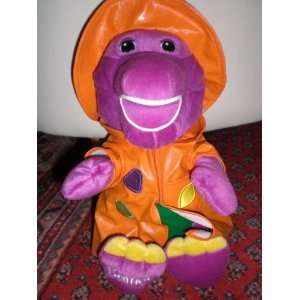 Barney in Raincoat Plush Doll Toy Toys & Games