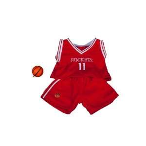  Rockets Basketball Uniform with Ball Fits 8   10 Inch 