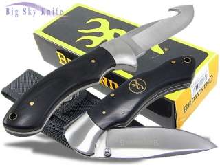 Browning 2pc Hunter Knife Set Fixed Blade +Lockback NEW  