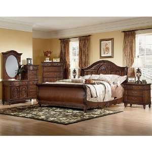  Southern Heritage Sleigh Bedroom Set (Cherry) by Vaughan 